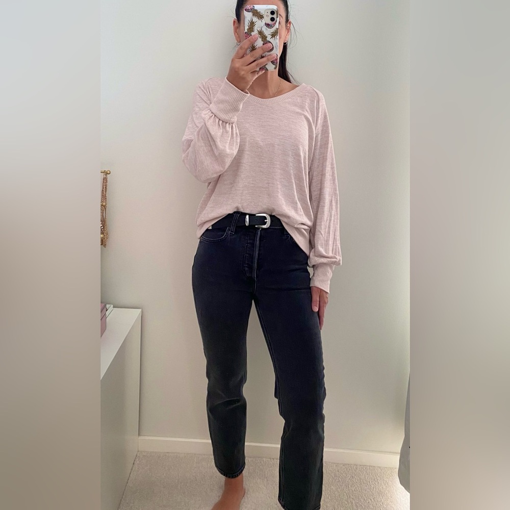 GAP Softspun Blouson Sleeve V-Neck Sweater XS